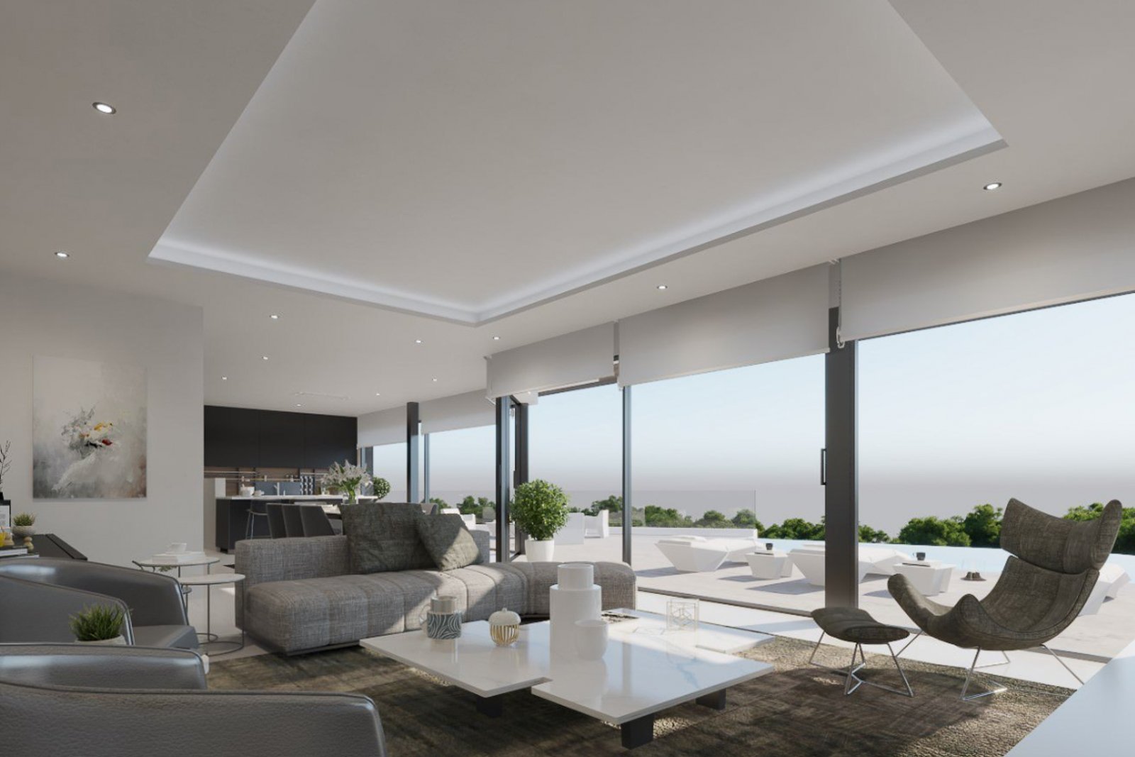 3231CAL Neu gebaute Villa mit Meerblick in Calpe zu verkaufen