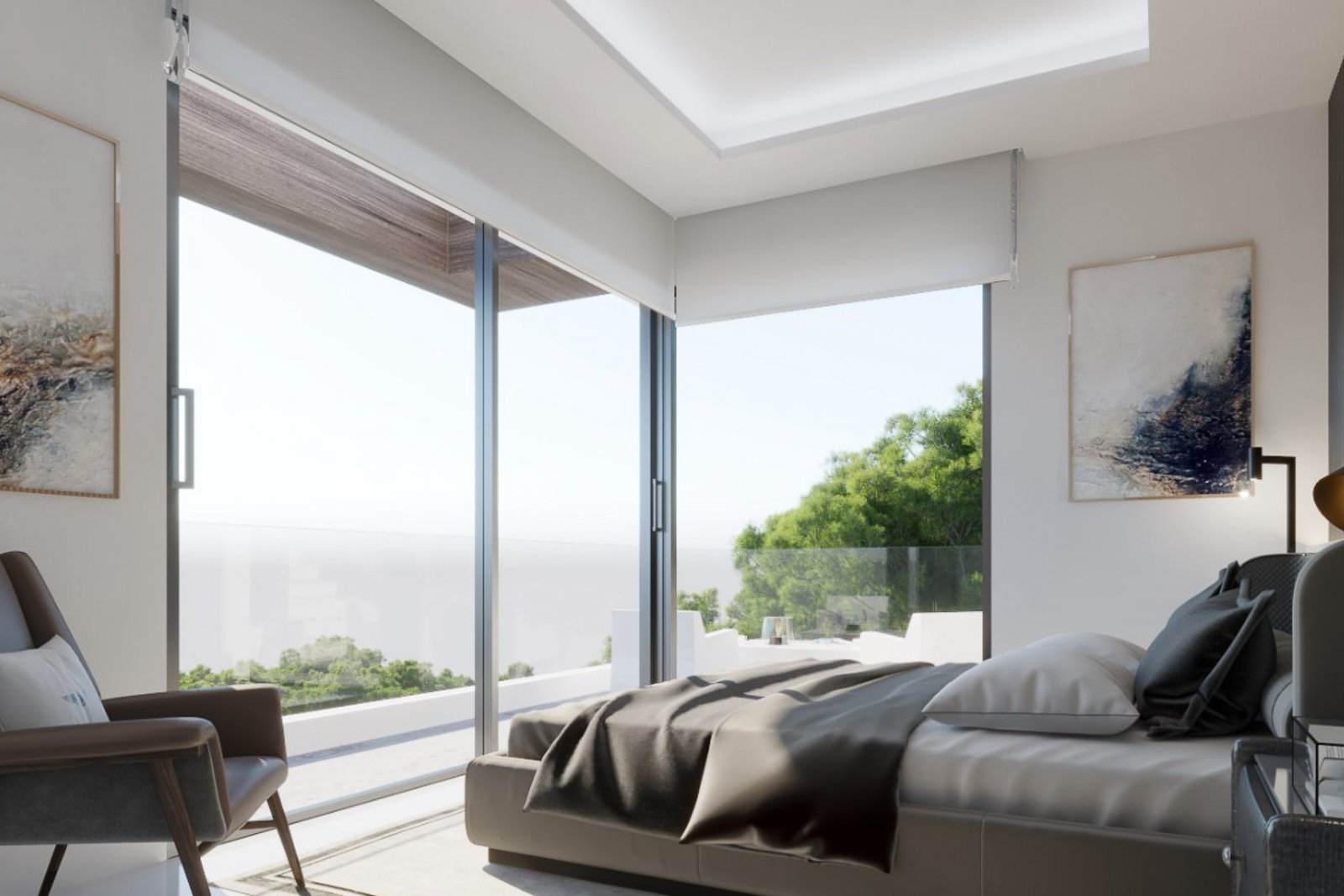 3231CAL Neu gebaute Villa mit Meerblick in Calpe zu verkaufen