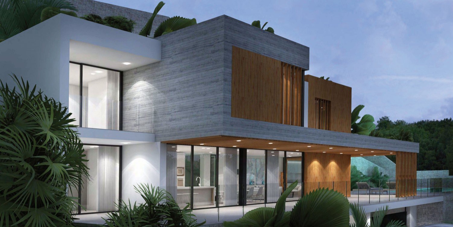 4517BEN Luxuriöse Neubauvilla mit Meerblick zum Verkauf in Raco de Galeno, Benissa