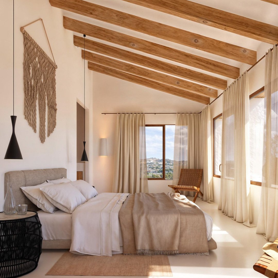 4456BEN Rustikale mediterrane Luxusvilla mit Meer- und Bergblick zu verkaufen in Benimarco, Teulada