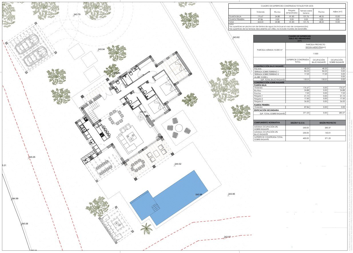 4456BEN Rustikale mediterrane Luxusvilla mit Meer- und Bergblick zu verkaufen in Benimarco, Teulada