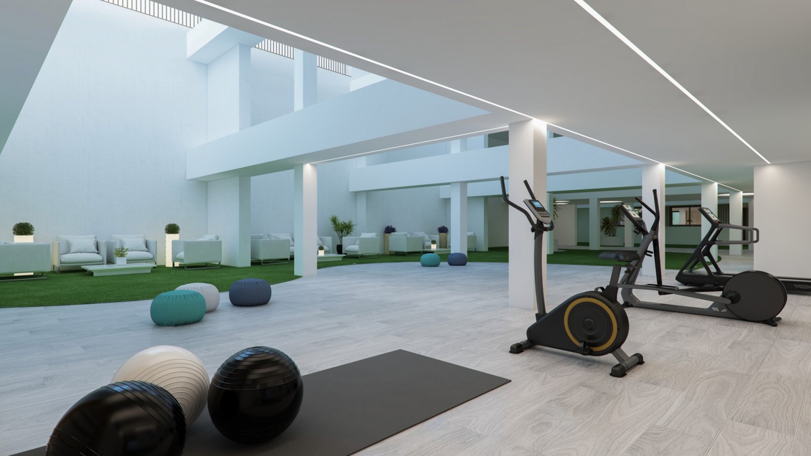 Wohnung mit Garten und Meerblick zum Verkauf in Wohnanlage in Finestrat