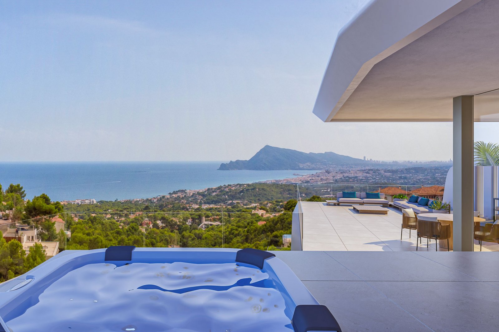 8263ALT Moderne Villa mit Meerblick im Bau zum Verkauf in Altea.