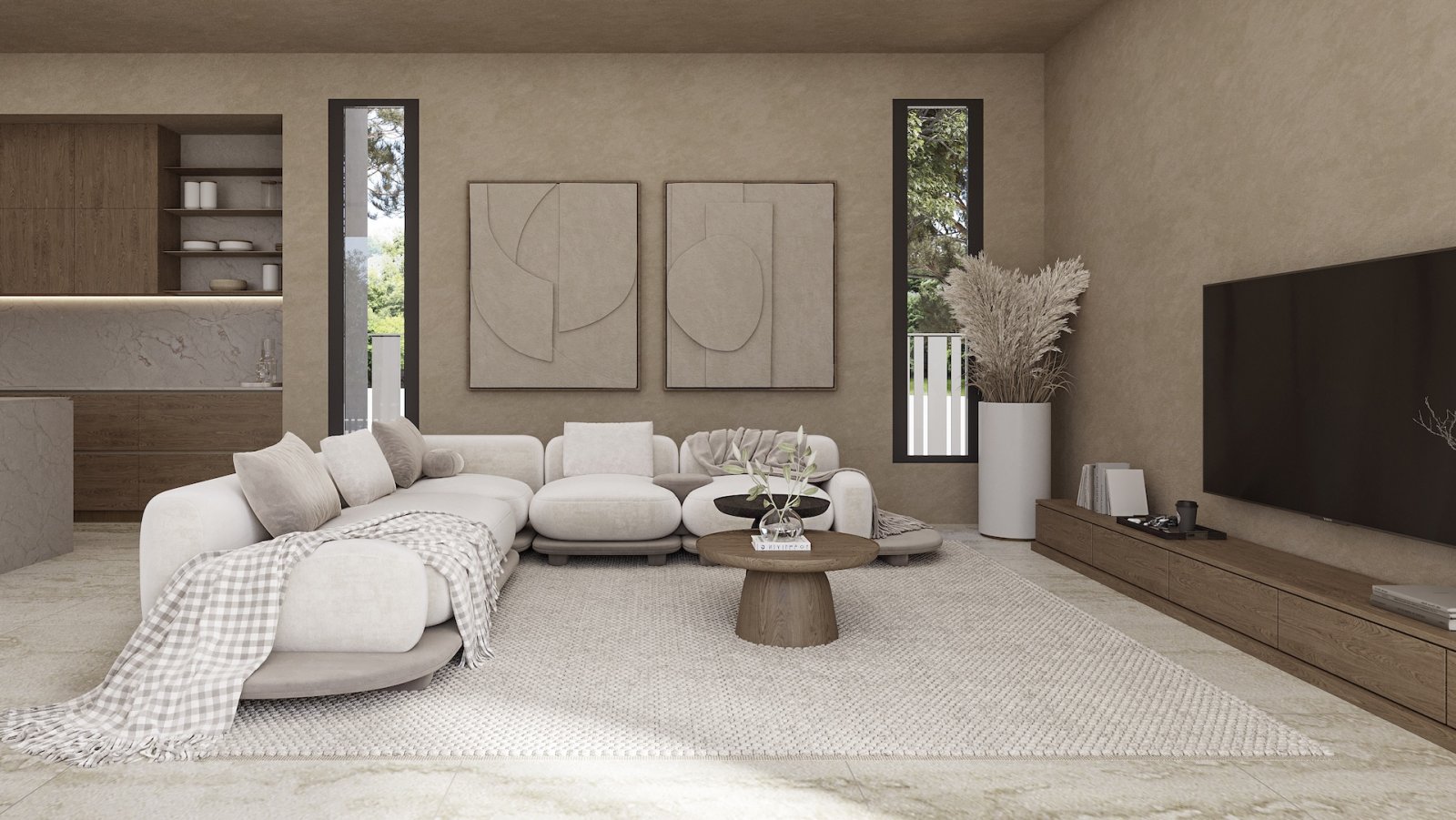 4553CAL Moderne Erdgeschossvilla im Wohngebiet Pla Roig, Calpe