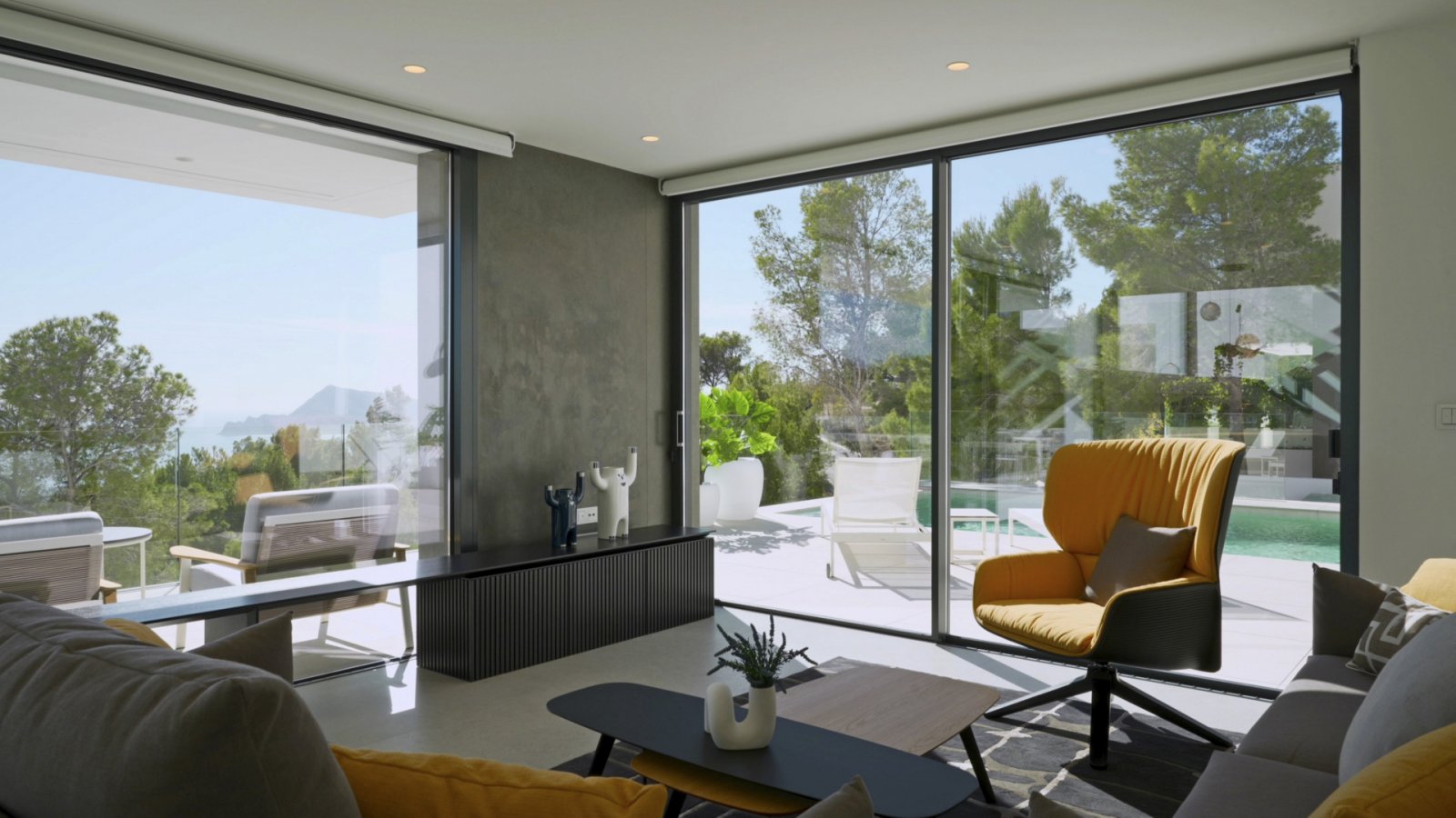 4380ALT Moderne Neubauvilla mit herrlichem Meerblick zum Verkauf in Altea