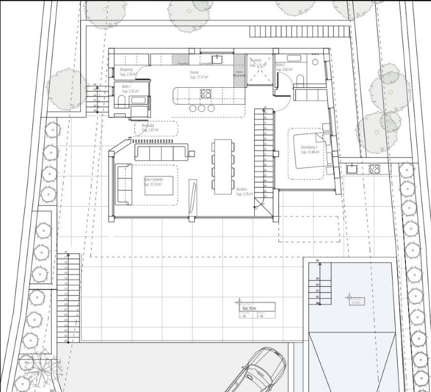 6369ALT Schöne moderne Neubauvilla mit Meerblick zum Verkauf in Altea Hills