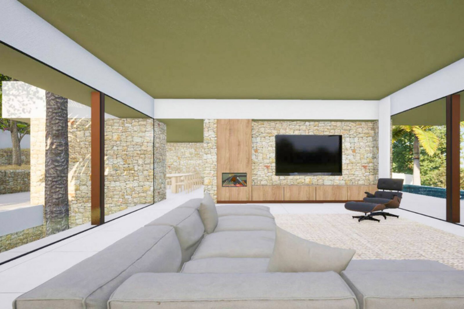 C4XY8156MOR Riesige moderne Villa mit Meerblick zum Verkauf in Moraira.