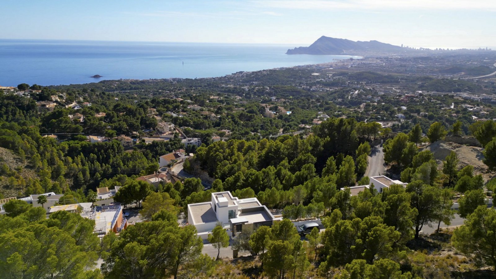4380ALT Moderne Neubauvilla mit herrlichem Meerblick zum Verkauf in Altea