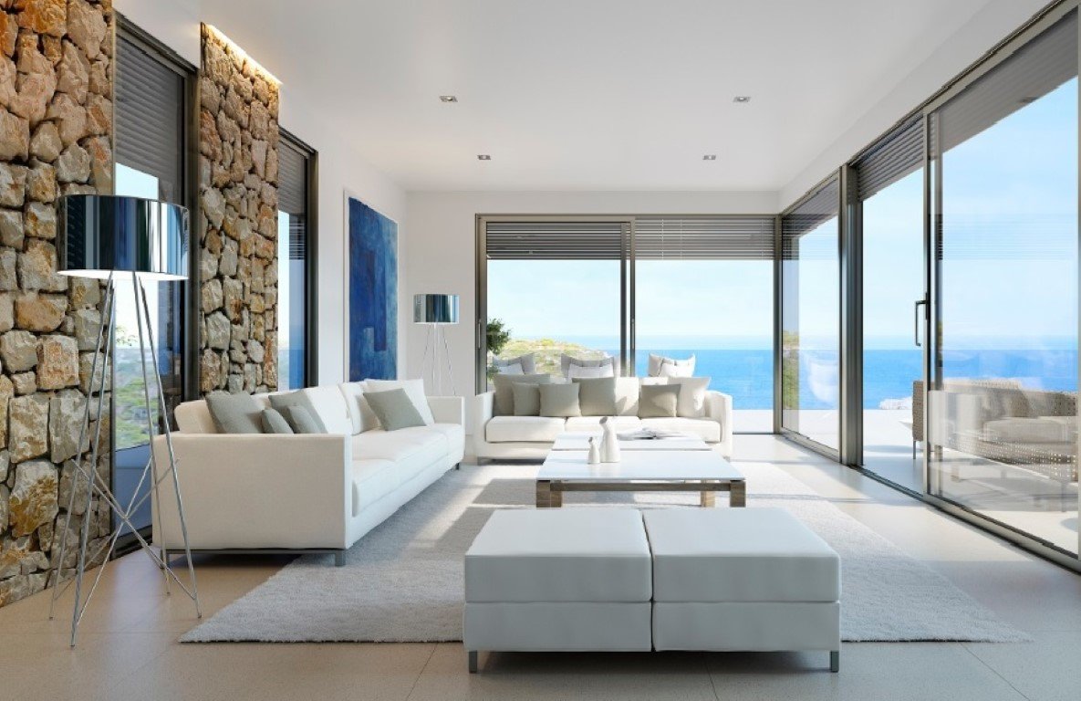 6295JAV Schöne Neubauvilla mit Meerblick in Javea zu verkaufen