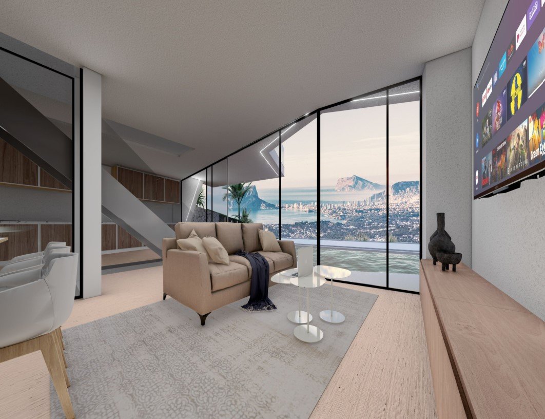 4298BEN Moderne Villa mit atemberaubender Aussicht über die Küste von Benissa