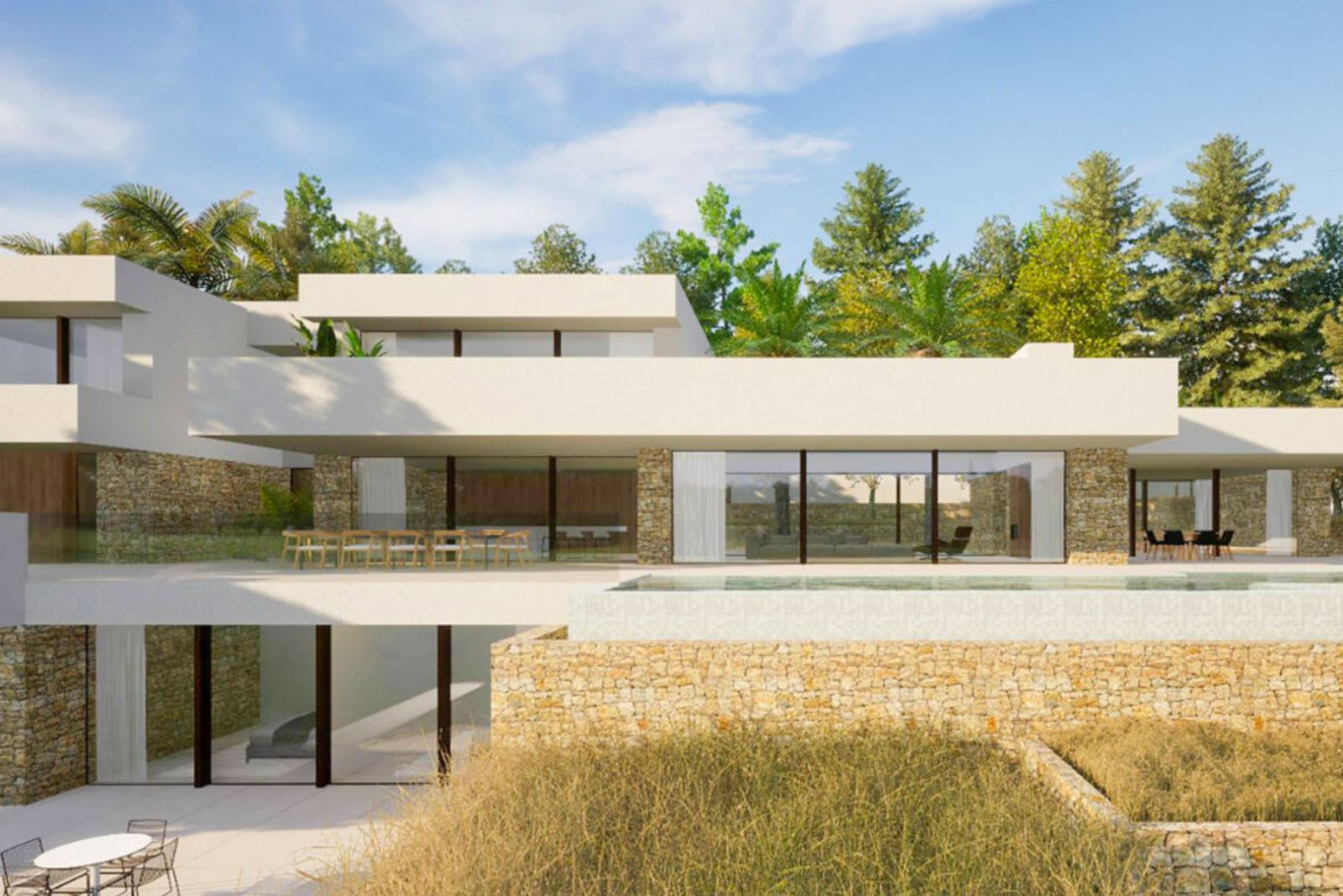 C4XY8156MOR Riesige moderne Villa mit Meerblick zum Verkauf in Moraira.