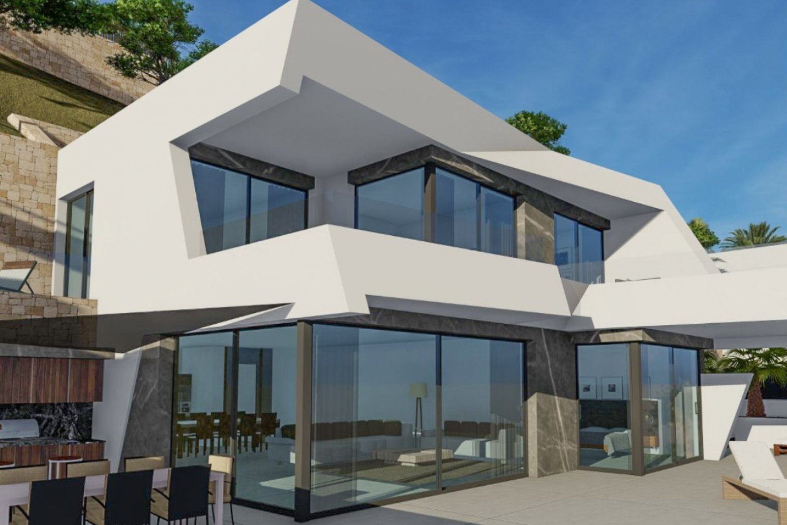 8245CAL Modernes Villenprojekt zum Verkauf in Calpe.