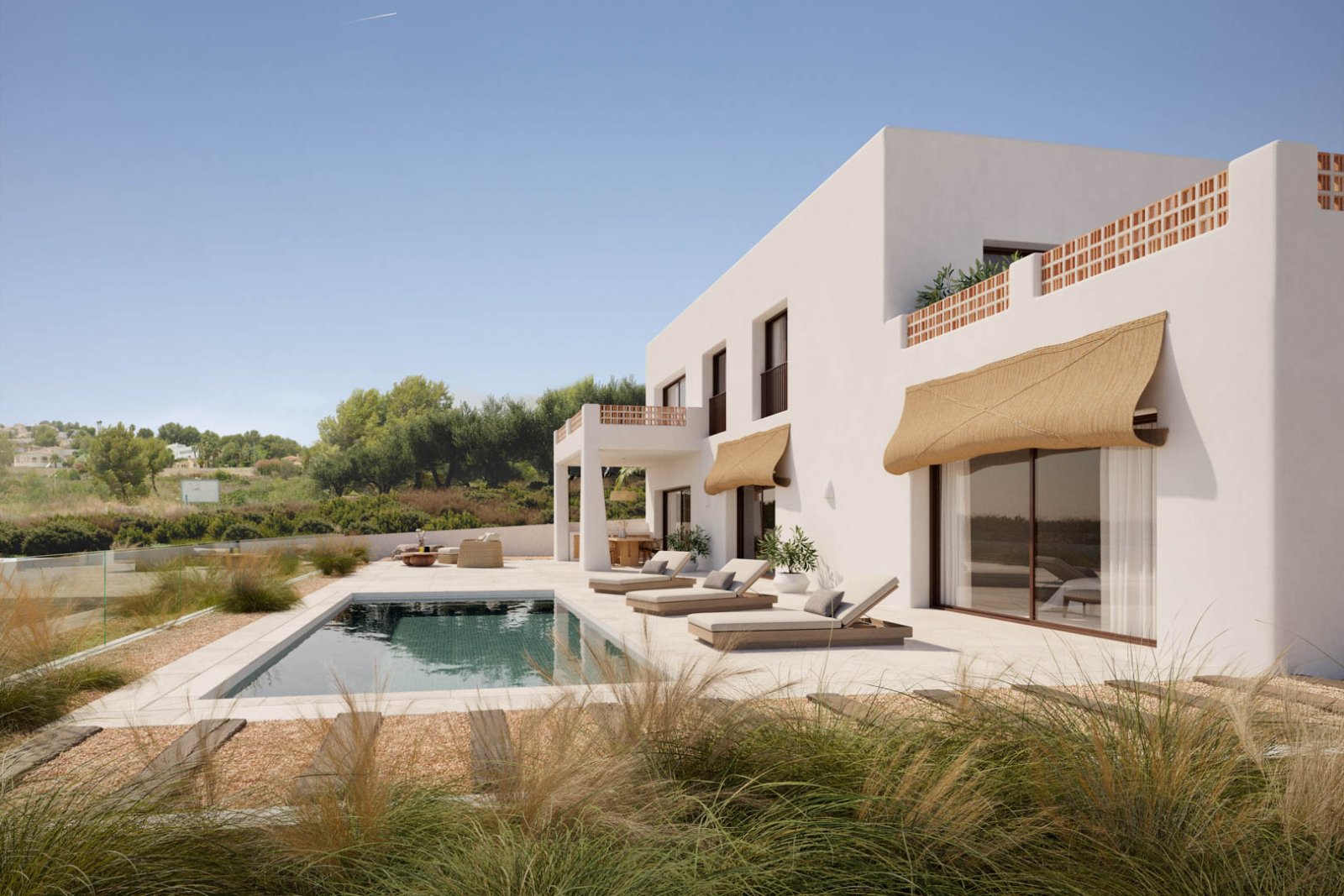 Moraira: OFF8274MOR Modernes Villenprojekt mit Lizenz zum Verkauf in Moraira. 