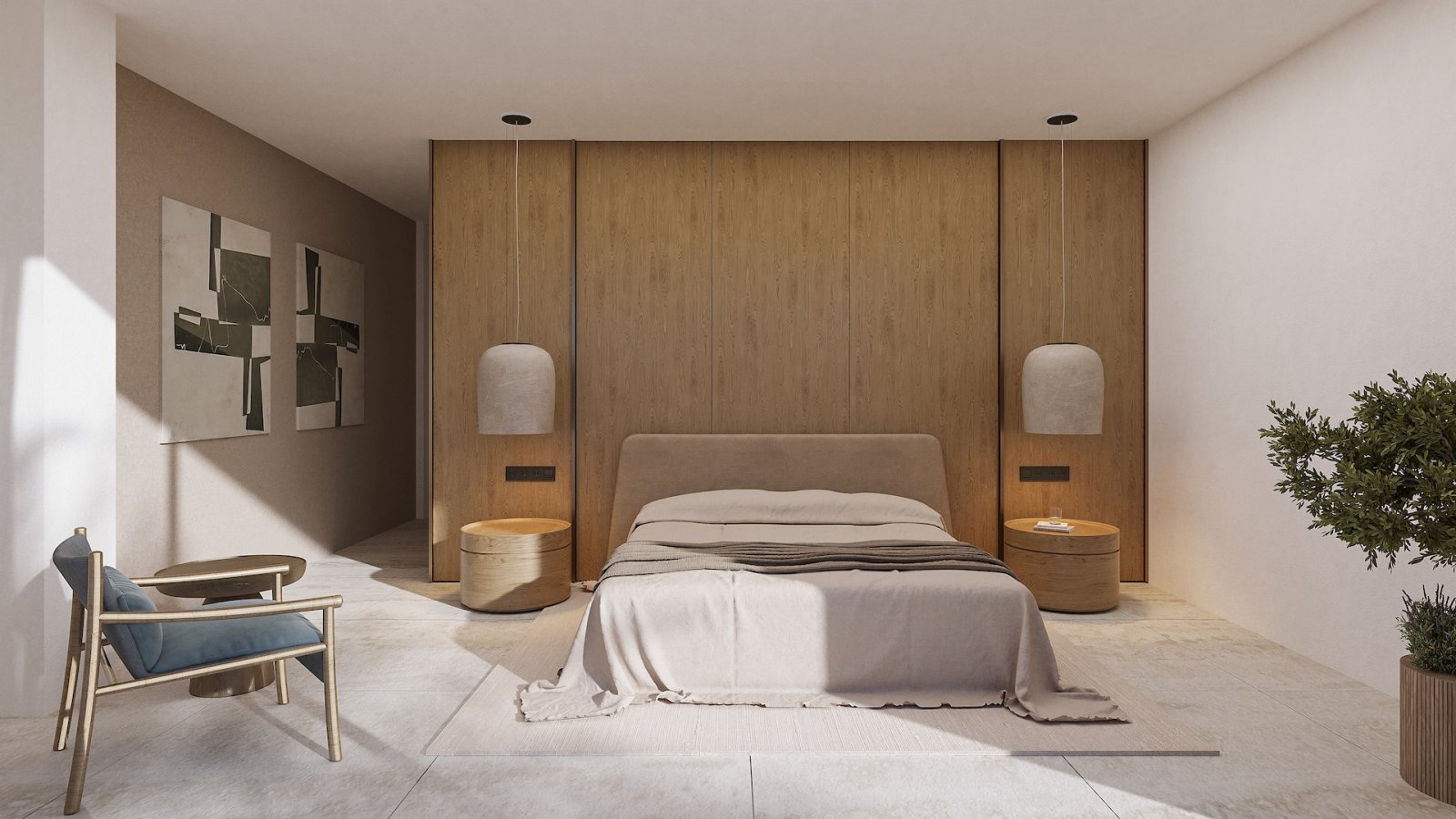 4554BEN Villa im Ibiza-Stil mit Meerblick zum Verkauf in La Fustera, Benissa