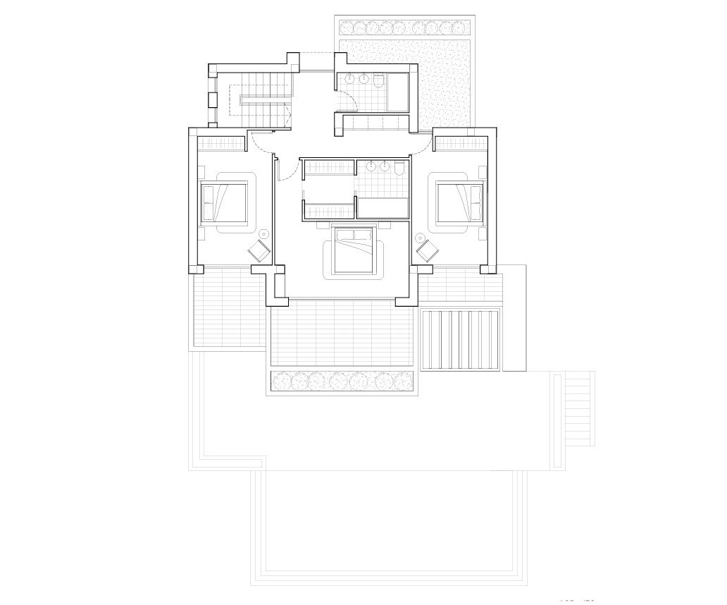 4554BEN Villa im Ibiza-Stil mit Meerblick zum Verkauf in La Fustera, Benissa