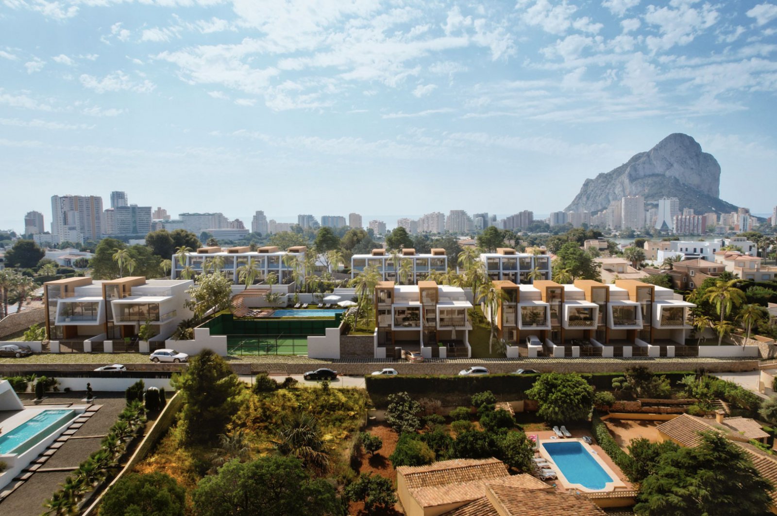 4568CAL Moderne Neubau-Doppelhaushälfte zum Verkauf in Calpe