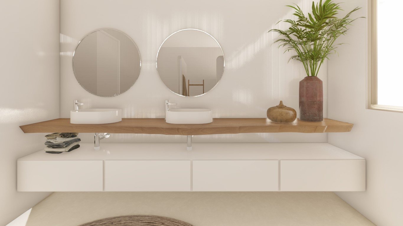 6358MOR Wunderschöne Villa im Ibiza-Stil mit Meerblick im Bau zum Verkauf in Moraira