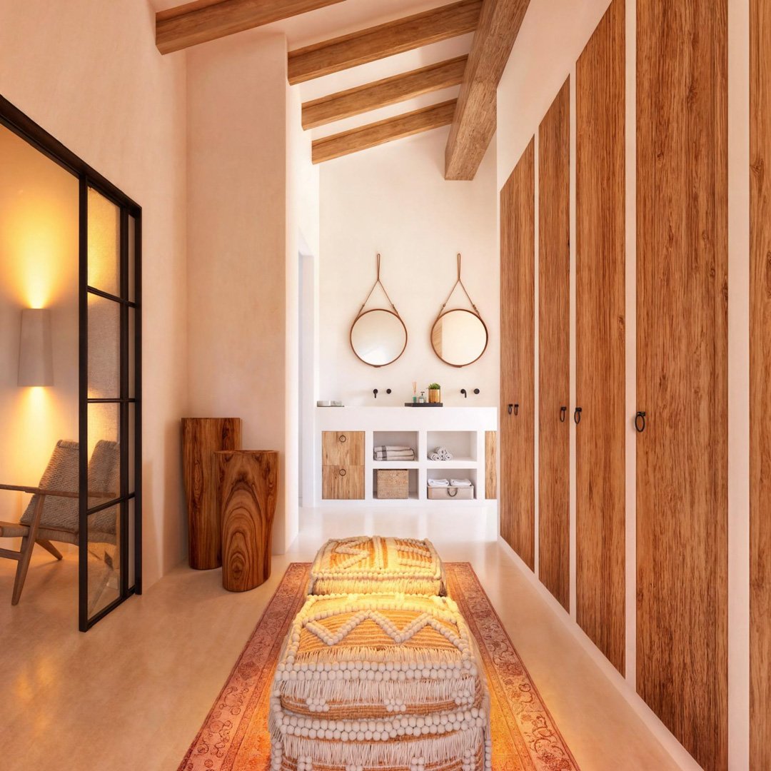 4456BEN Rustikale mediterrane Luxusvilla mit Meer- und Bergblick zu verkaufen in Benimarco, Teulada