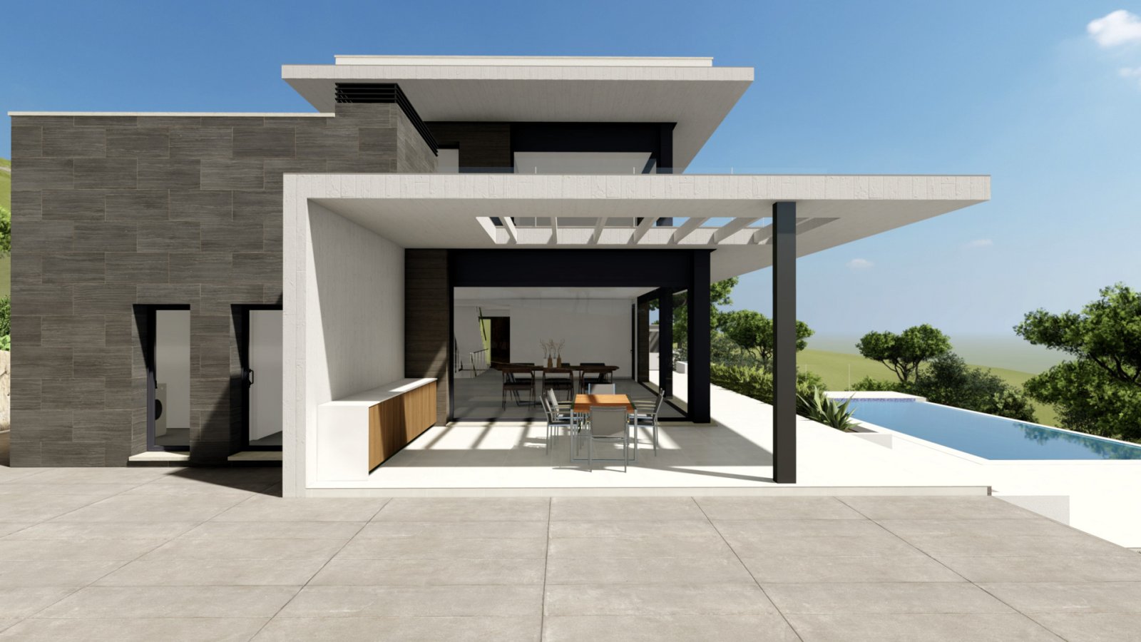 4480JAV Fantastische Neubauvilla im Bau zum Verkauf in Jávea