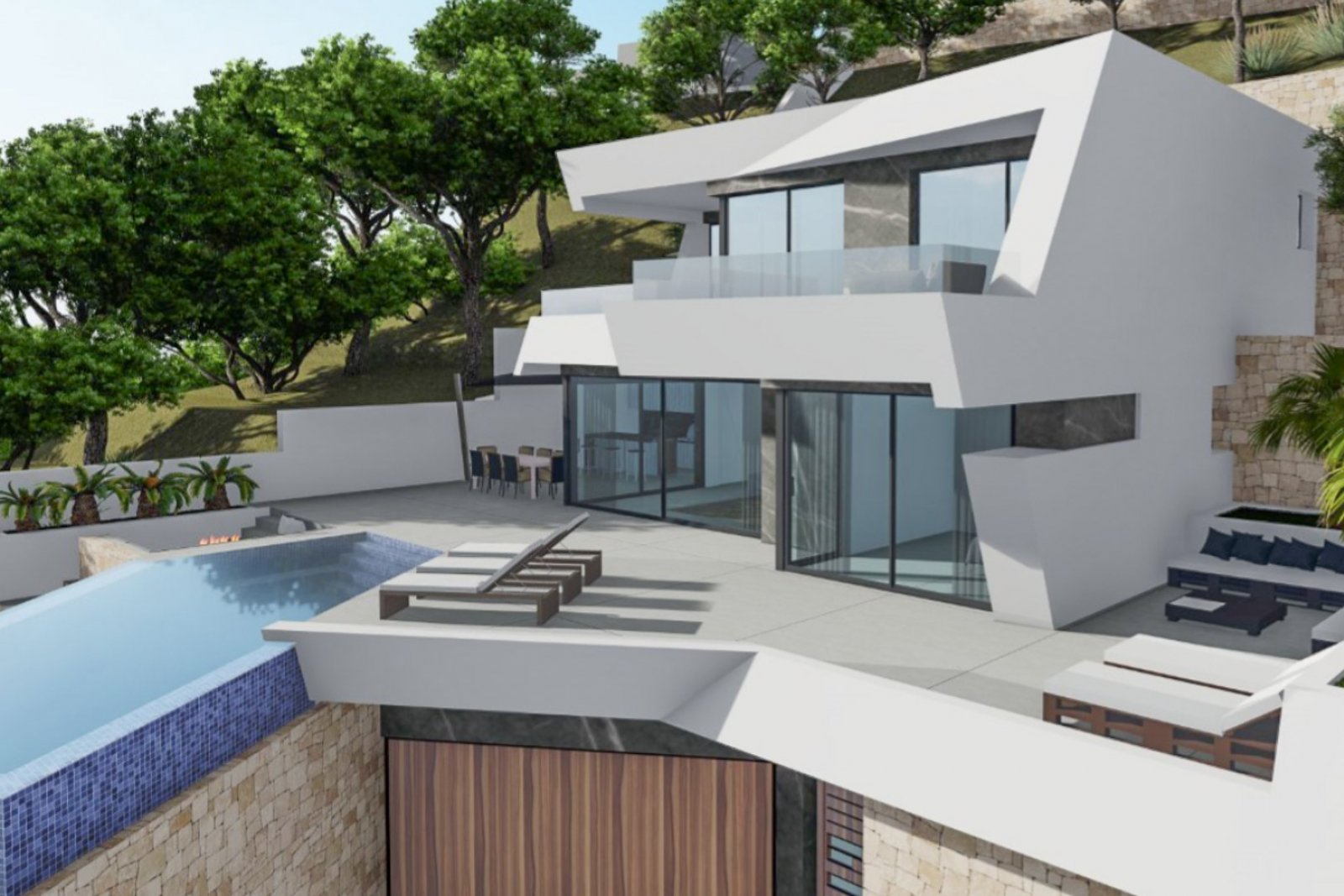 8245CAL Modernes Villenprojekt zum Verkauf in Calpe.