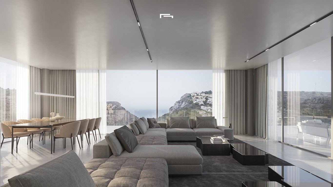 3565MOR Moderne Neubauvilla mit Meerblick zum Verkauf in Moraira