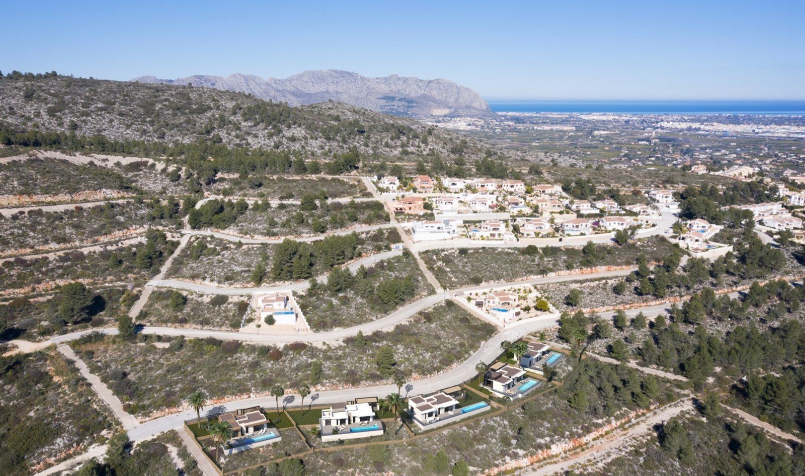 3578PED Moderne Neubauvilla im Erdgeschoss zu verkaufen in Pedreguer