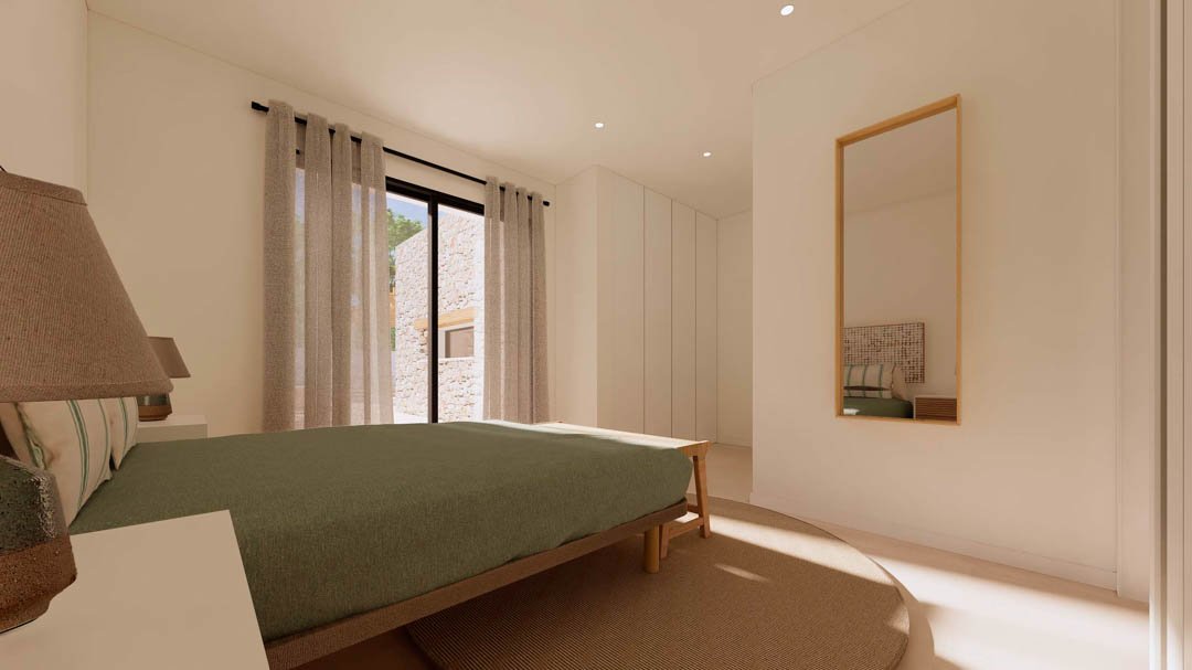 7120MOR Ibiza-Villa-Projekt mit Lizenz in Meeresnähe zum Verkauf in Moraira.