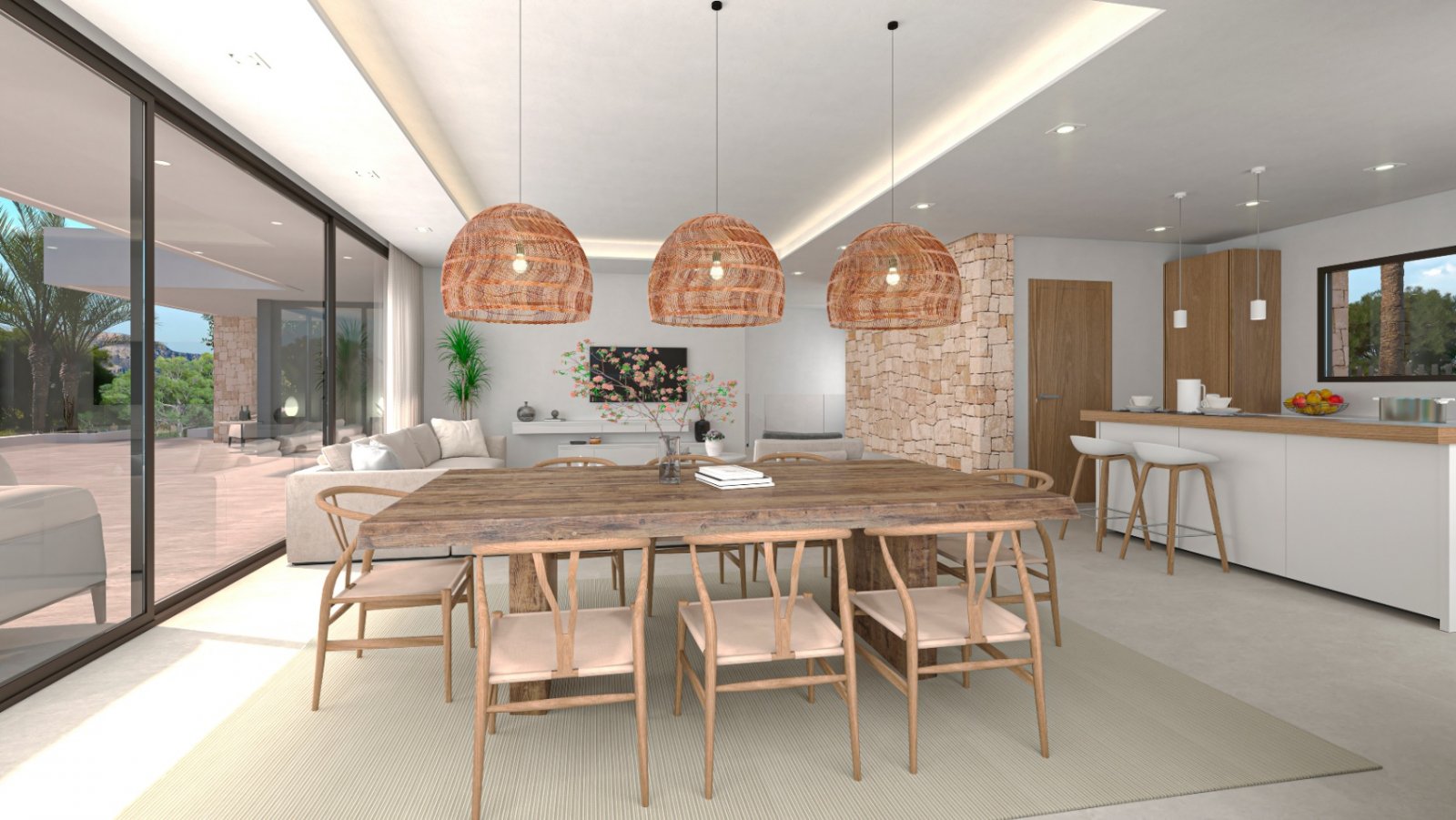 3628DEN Moderne neu gebaute Villa mit Meerblick in Denia zu verkaufen