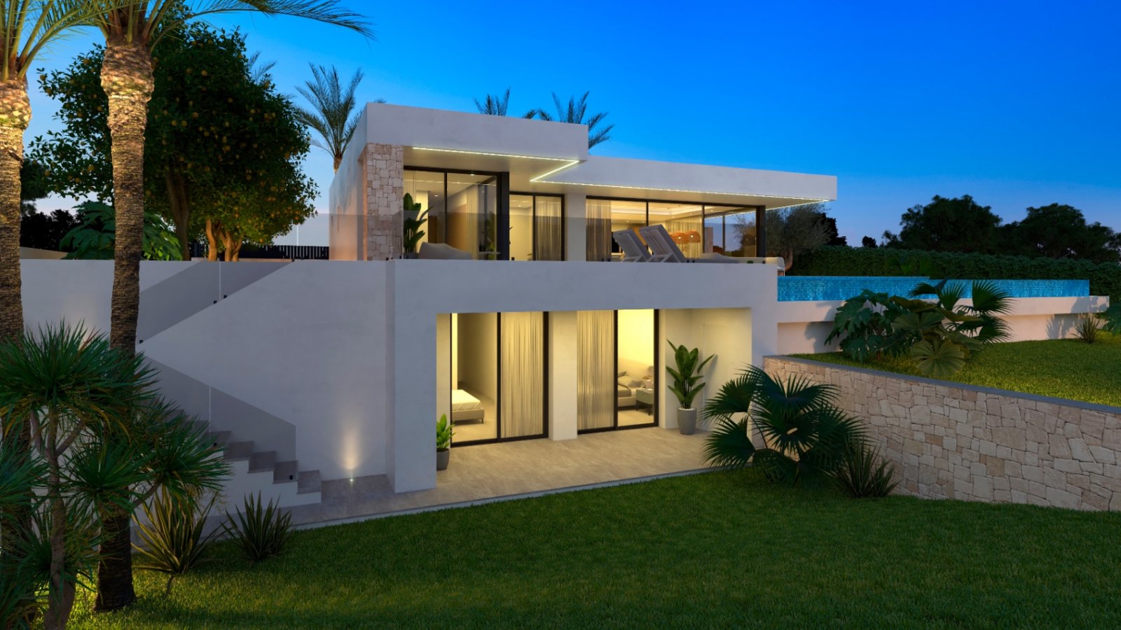 3628DEN Moderne neu gebaute Villa mit Meerblick in Denia zu verkaufen