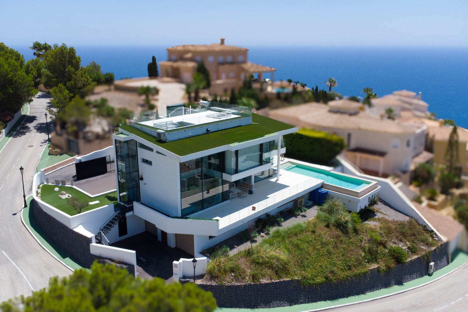 7056ALT Moderne Villa mit Berg- und Meerblick in Altea Hills zu verkaufen