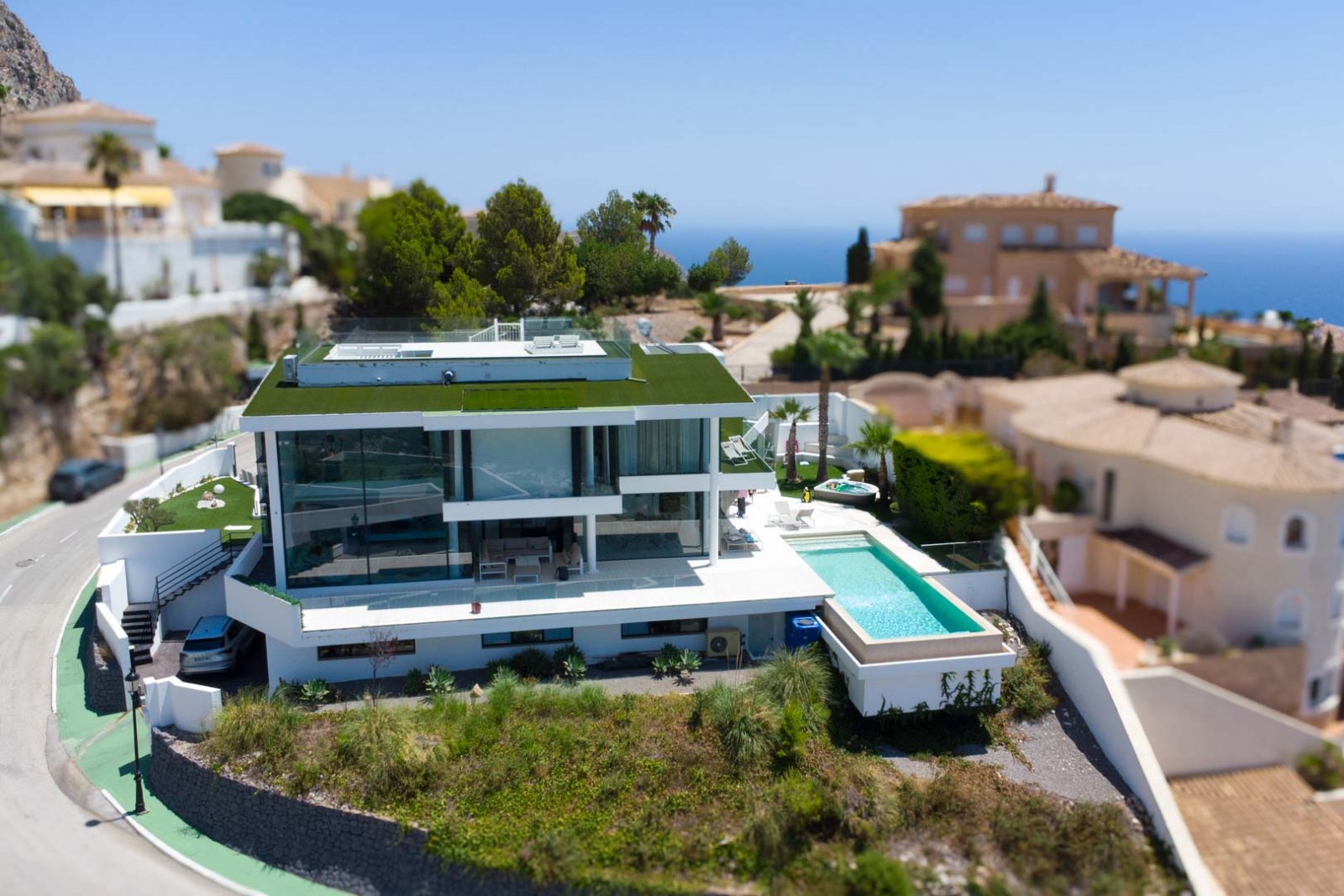 7056ALT Moderne Villa mit Berg- und Meerblick in Altea Hills zu verkaufen