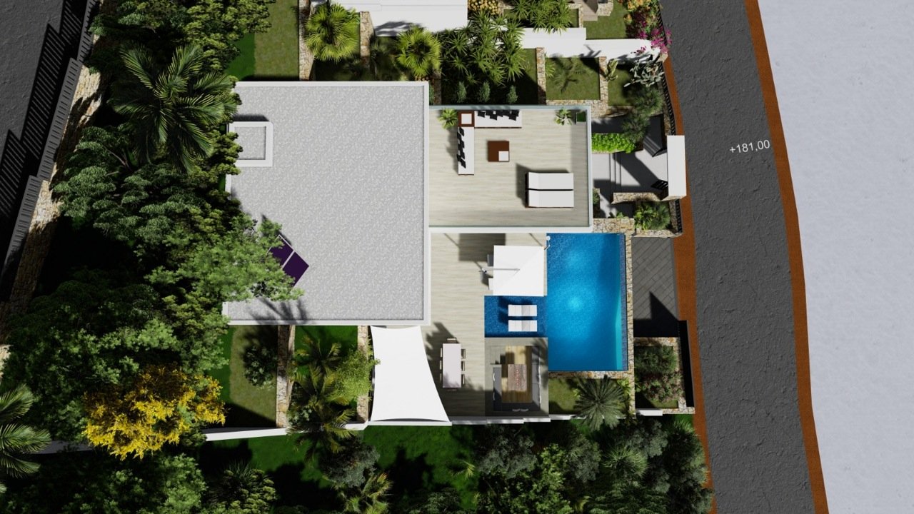 3230CAL Neu gebaute Villa zum Verkauf mit Meerblick in Calpe
