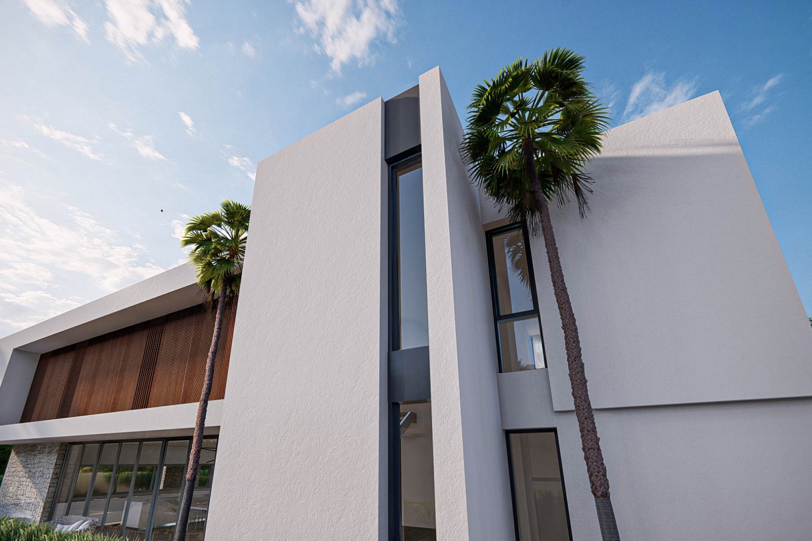 C4XY8276ALB Moderne Villa im Bau mit Meerblick zum Verkauf in Albir.