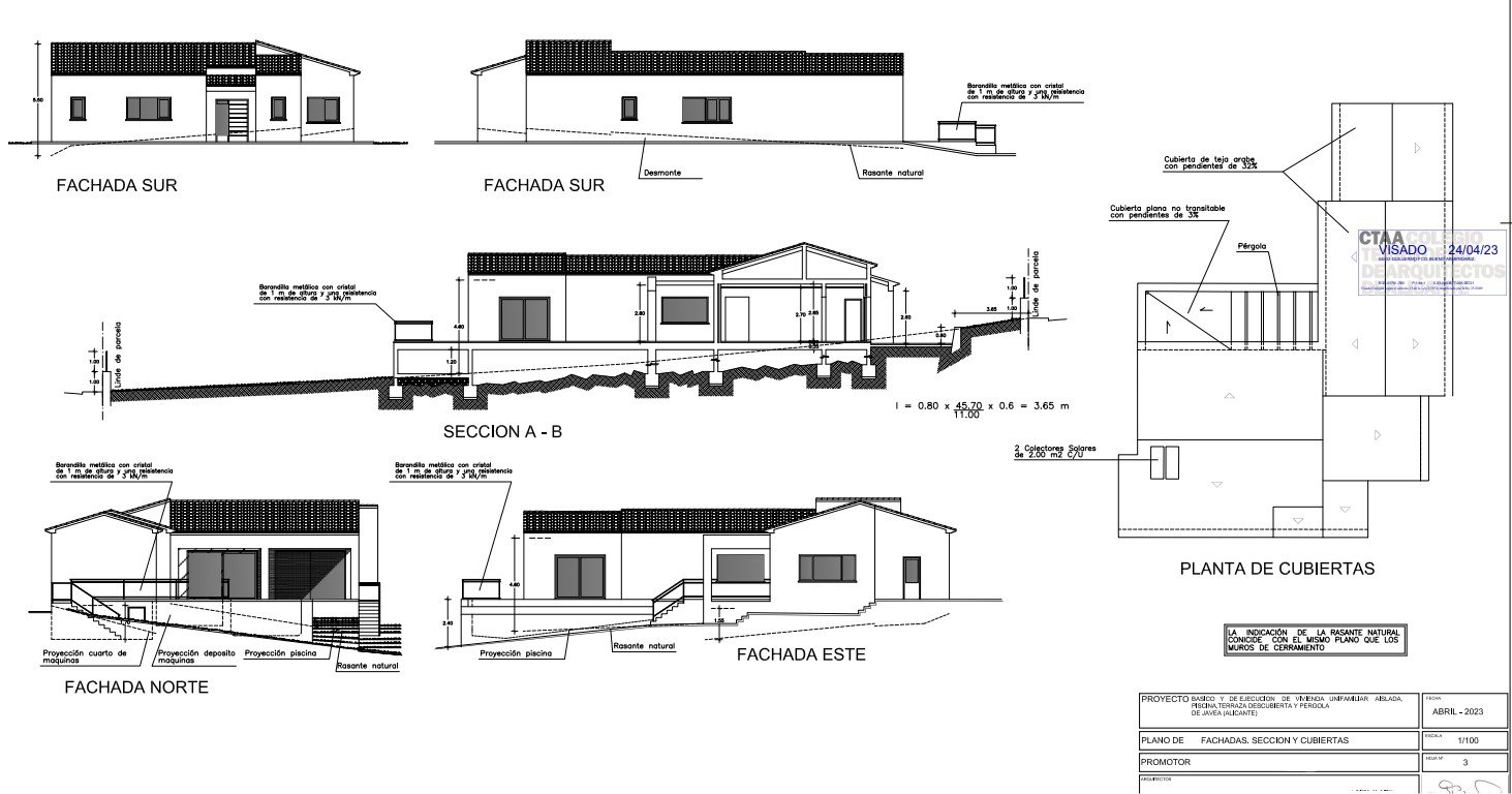4551JAV Schöne traditionelle Neubauvilla zum Verkauf in Piver, Jávea