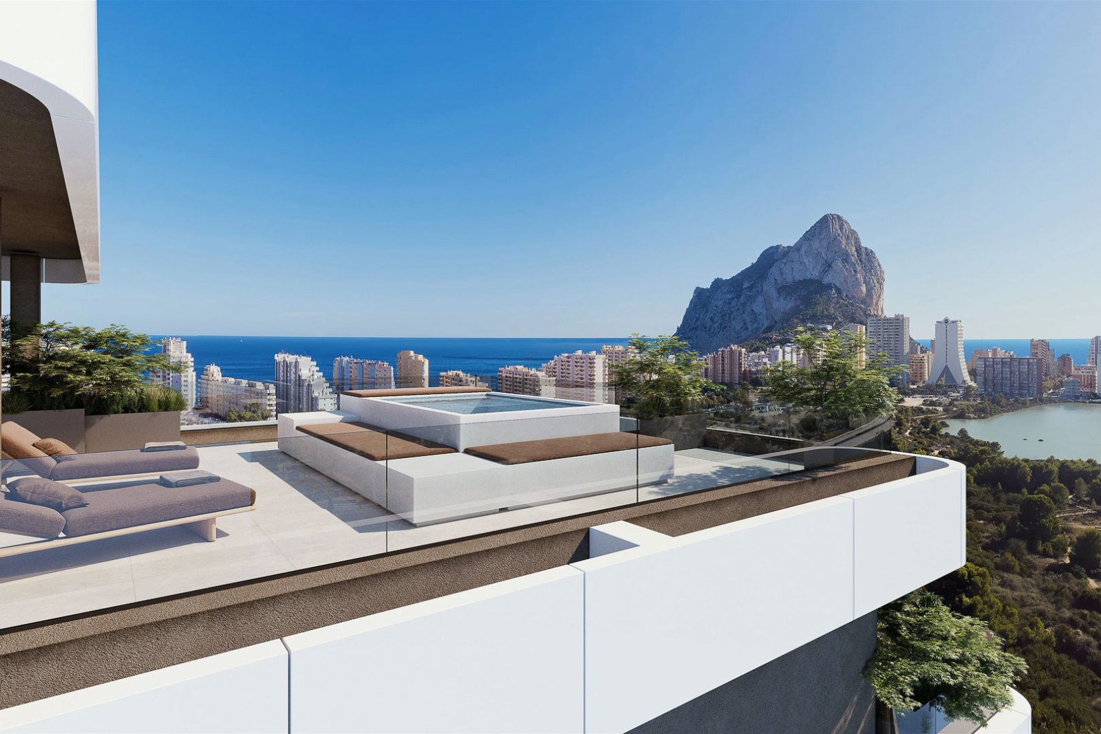 8265CAL Im Bau befindliche Luxusapartments mit Meerblick zum Verkauf in Calpe.