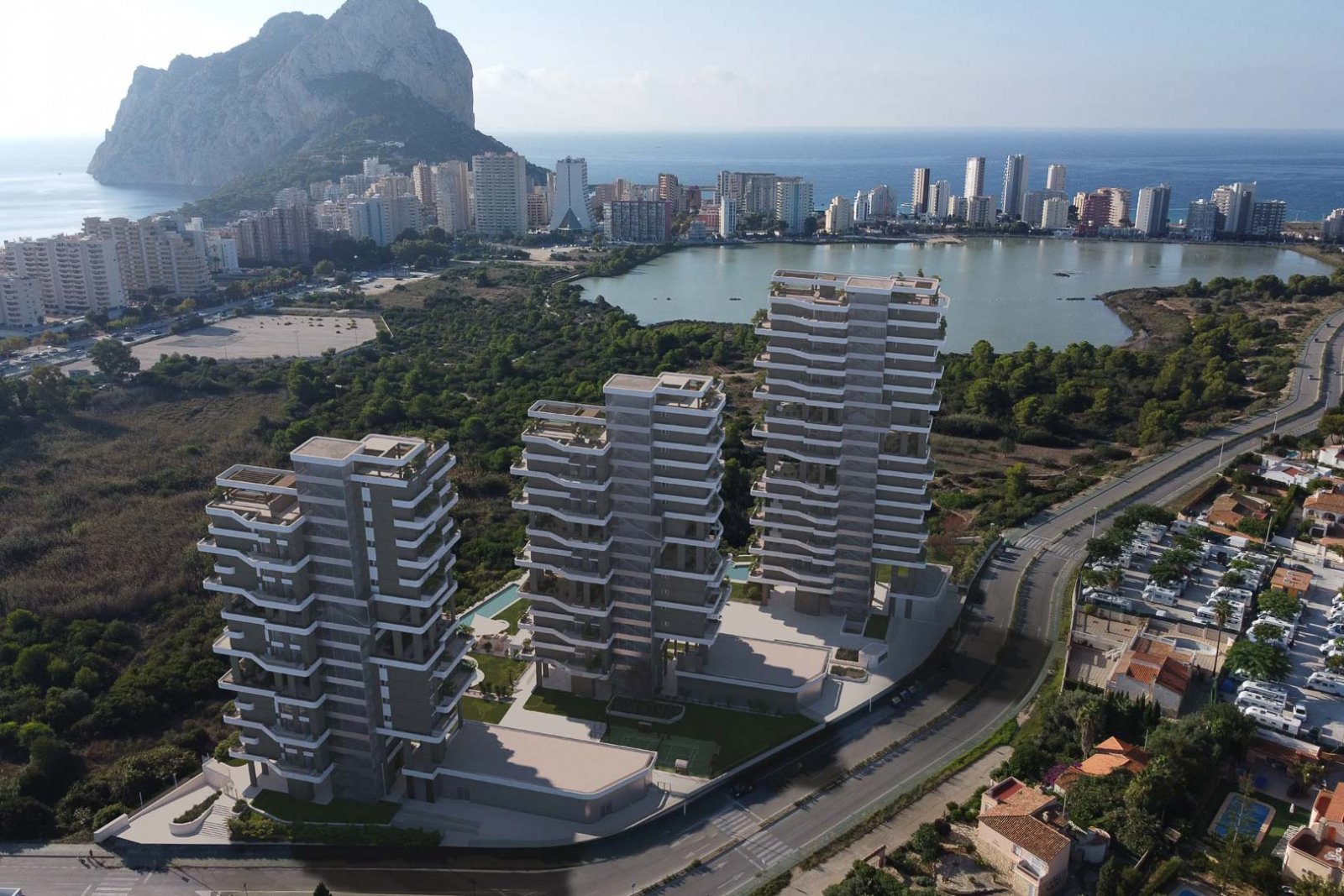 8265CAL Im Bau befindliche Luxusapartments mit Meerblick zum Verkauf in Calpe.