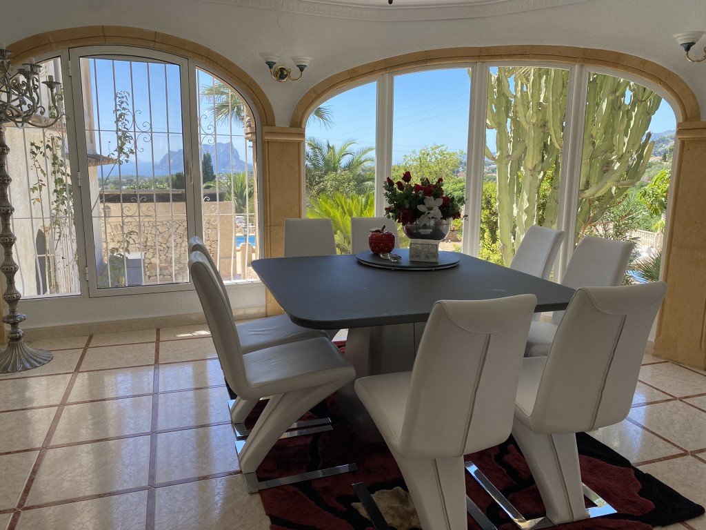 C3XY6446BEN Geräumige traditionelle spanische Villa mit Meerblick zum Verkauf in Benissa