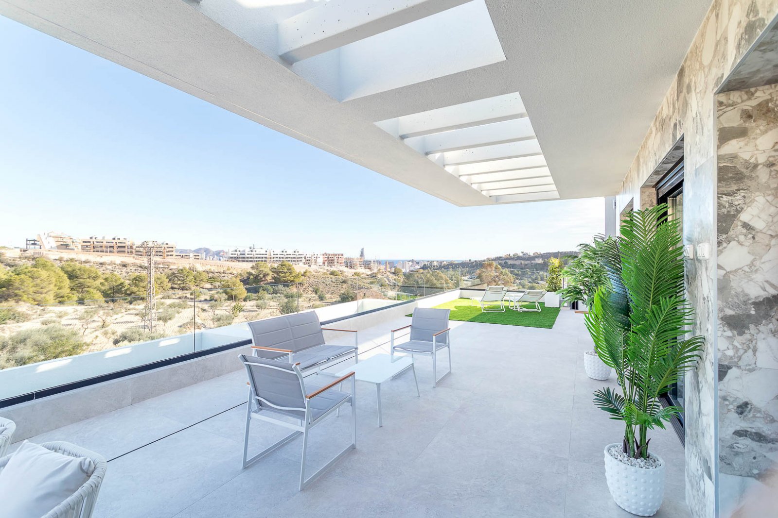 8227FIN Projekt von modernen Wohnungen im Bau mit Meerblick zum Verkauf in Finestrat