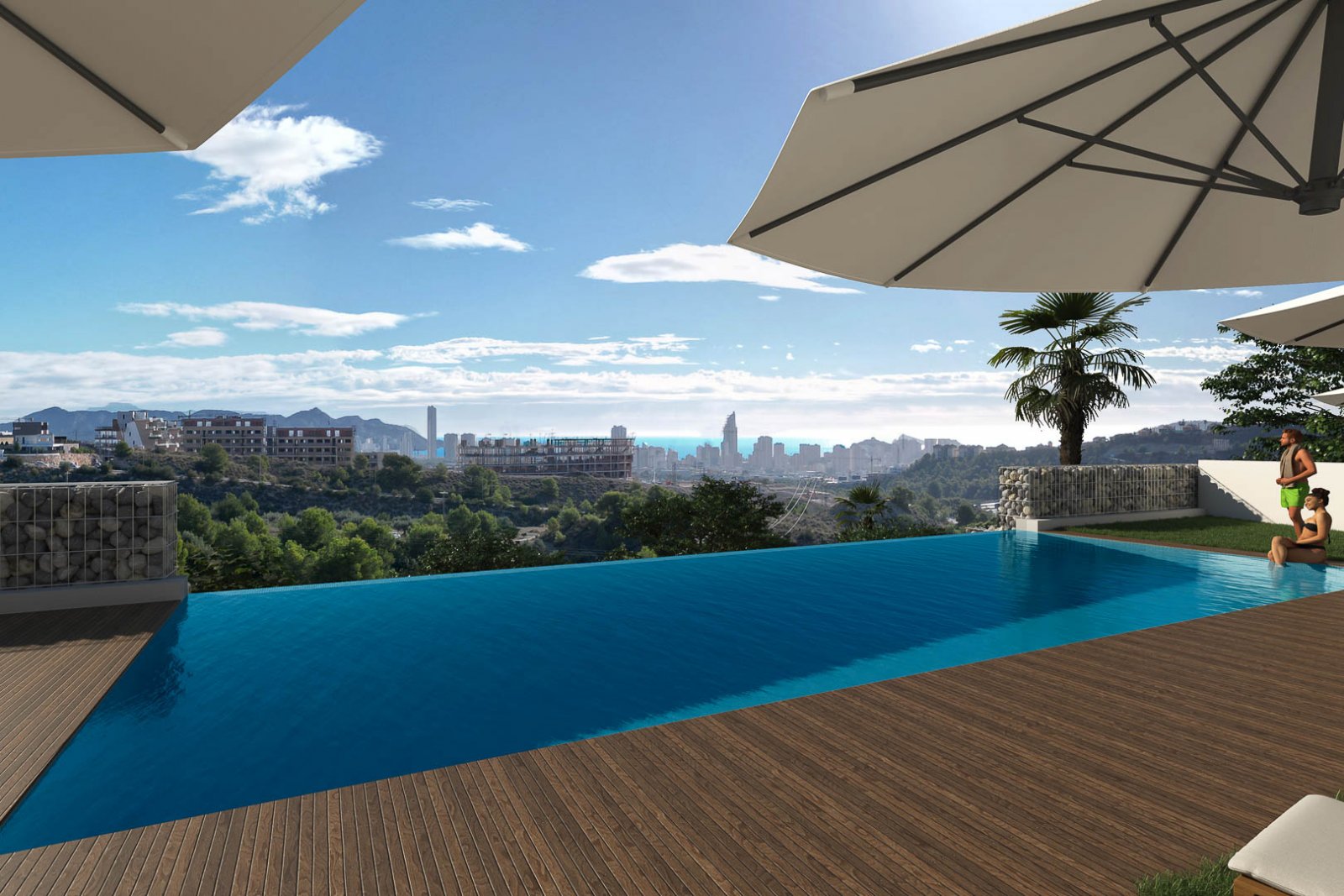 8227FIN Projekt von modernen Wohnungen im Bau mit Meerblick zum Verkauf in Finestrat