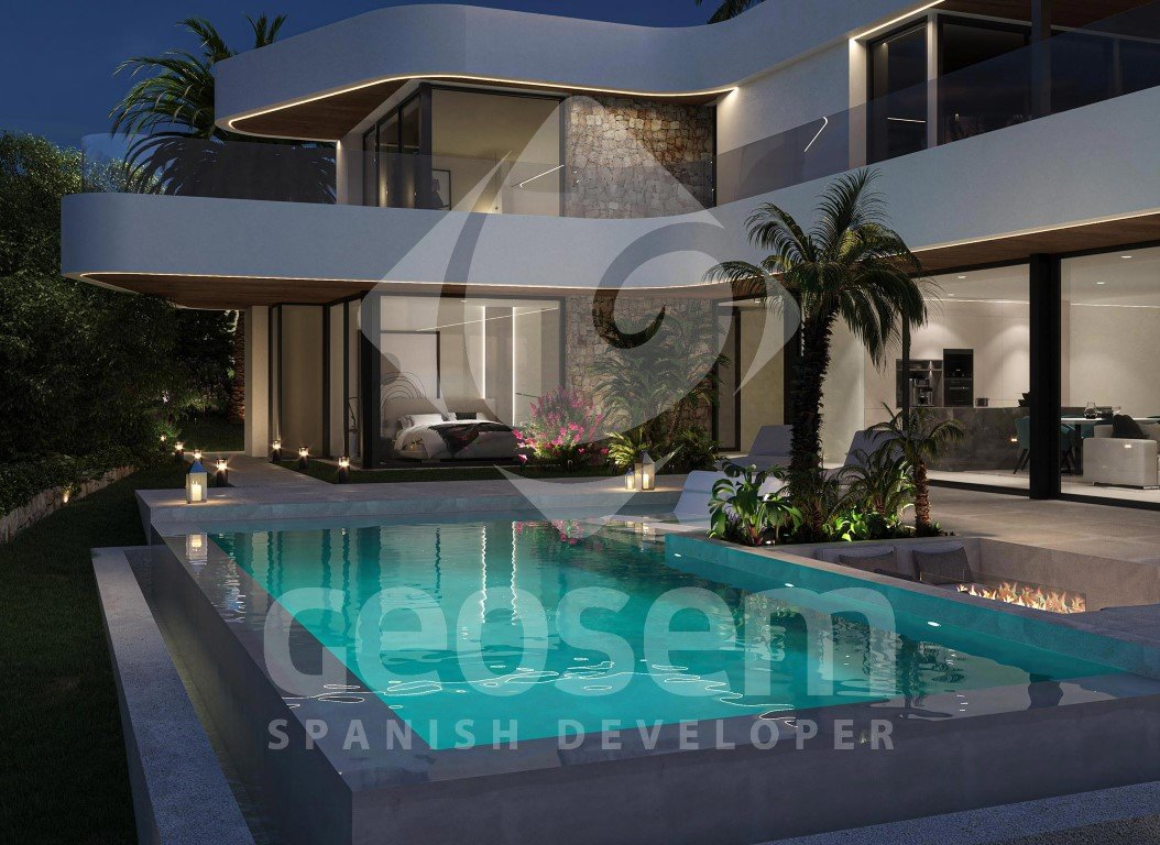 4043BELL Luxuriöse Villa mit Meerblick in Cumbre del Sol zu verkaufen