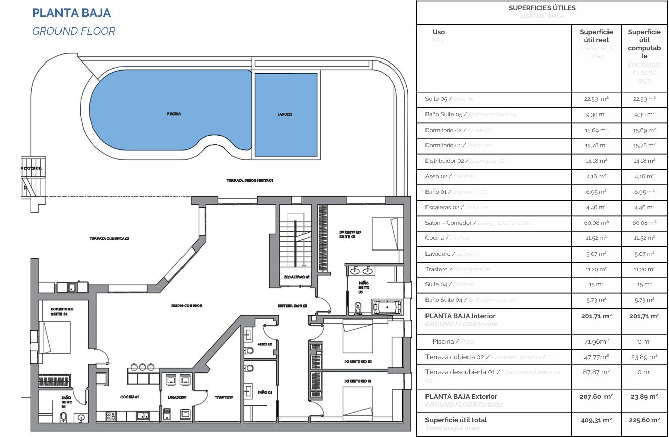 4495ALT Luxuriöse Villa mit Meerblick und geräumigem Gästehaus zum Verkauf in Sierra de Altea4495ALT Luxueuze villa met zeezicht en ruim gastenverblij