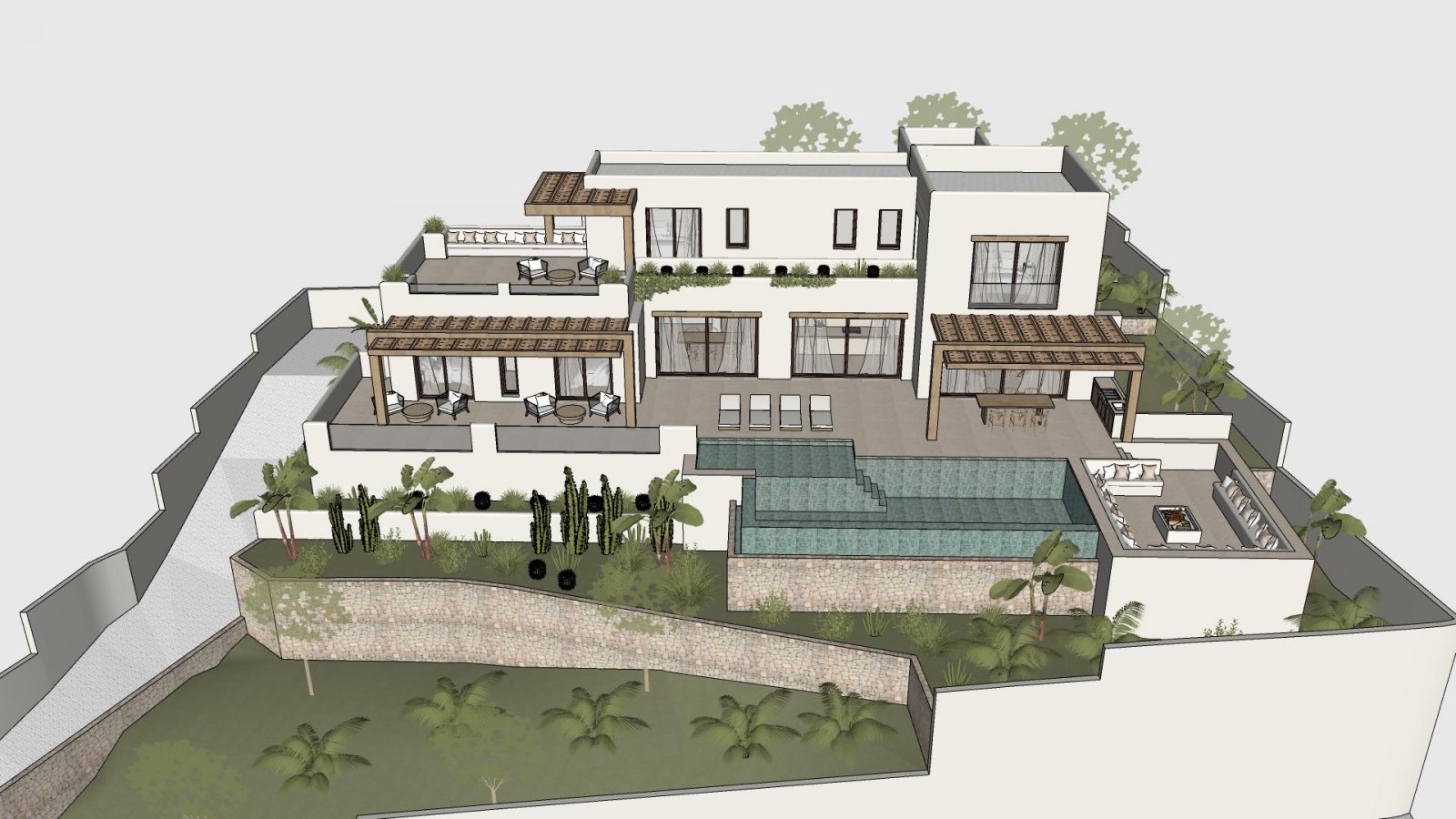 4587BEN Luxuriöse Neubauvilla mit Meerblick zum Verkauf in Benissa