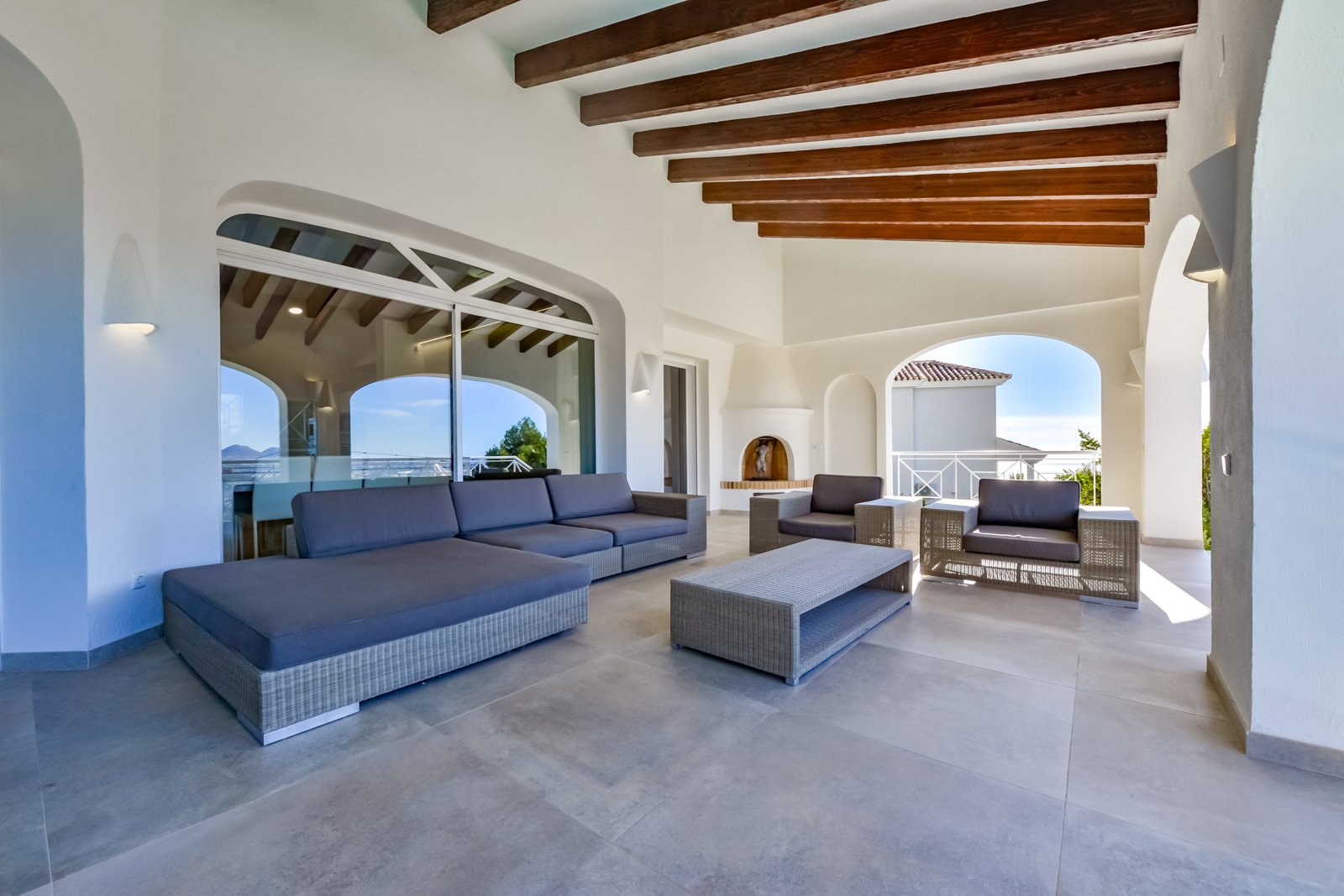 4495ALT Luxuriöse Villa mit Meerblick und geräumigem Gästehaus zum Verkauf in Sierra de Altea4495ALT Luxueuze villa met zeezicht en ruim gastenverblij