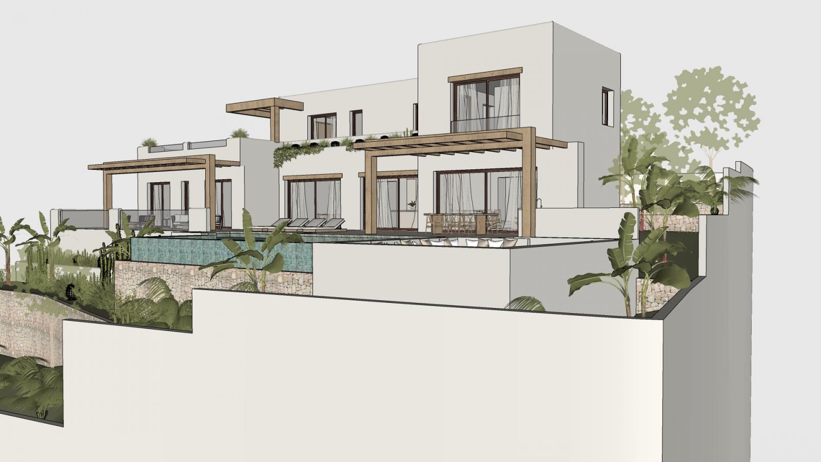 4587BEN Luxuriöse Neubauvilla mit Meerblick zum Verkauf in Benissa