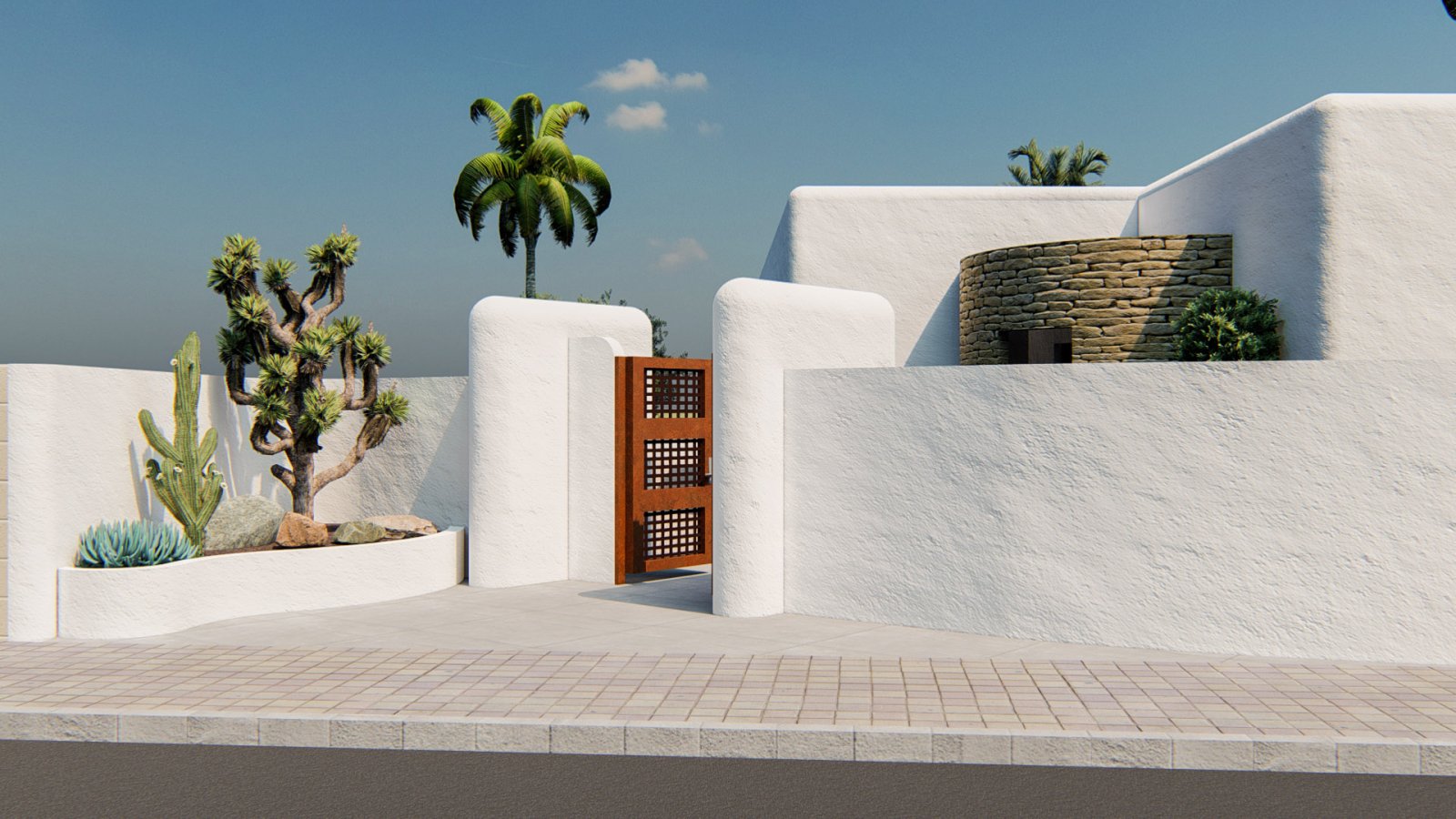 Projekt schöne ibizenkische Villa zum Verkauf in Alfaz del Pi