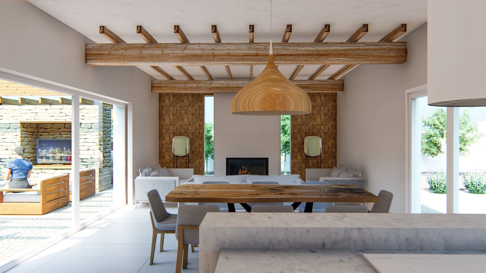 Projekt schöne ibizenkische Villa zum Verkauf in Alfaz del Pi