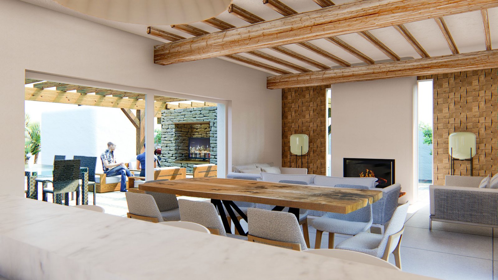 Projekt schöne ibizenkische Villa zum Verkauf in Alfaz del Pi