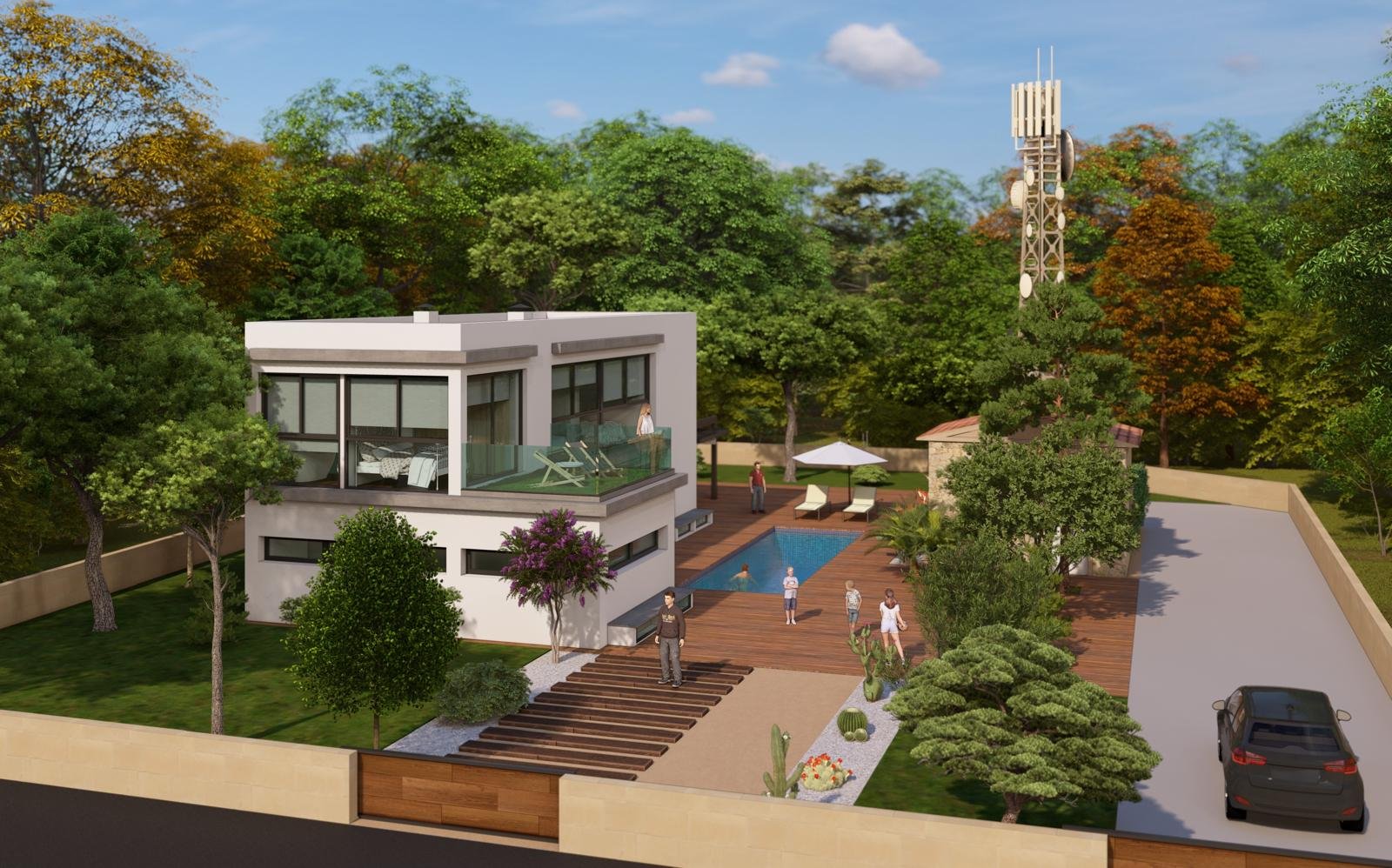 4105JAV - Grundstück mit Meerblick zu verkaufen in Javea