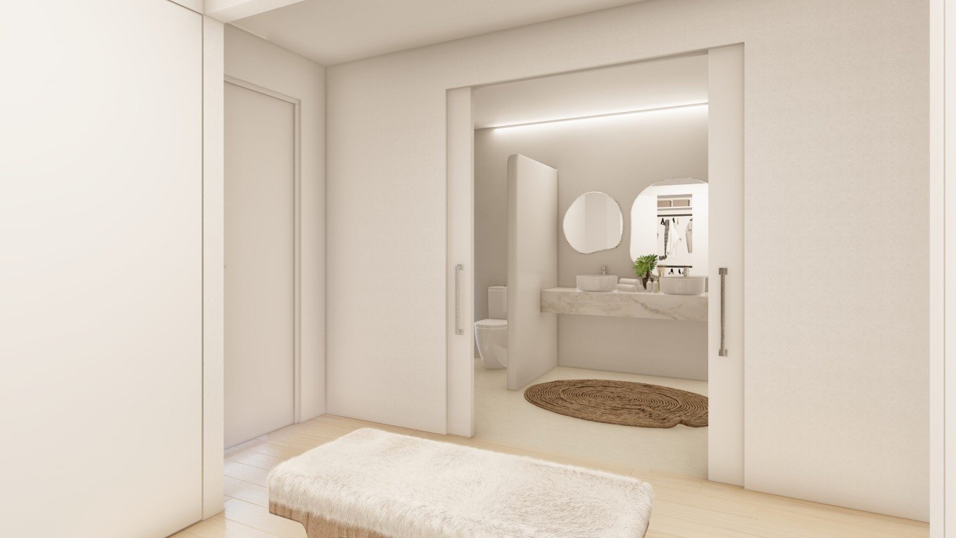 6358MOR Wunderschöne Villa im Ibiza-Stil mit Meerblick im Bau zum Verkauf in Moraira