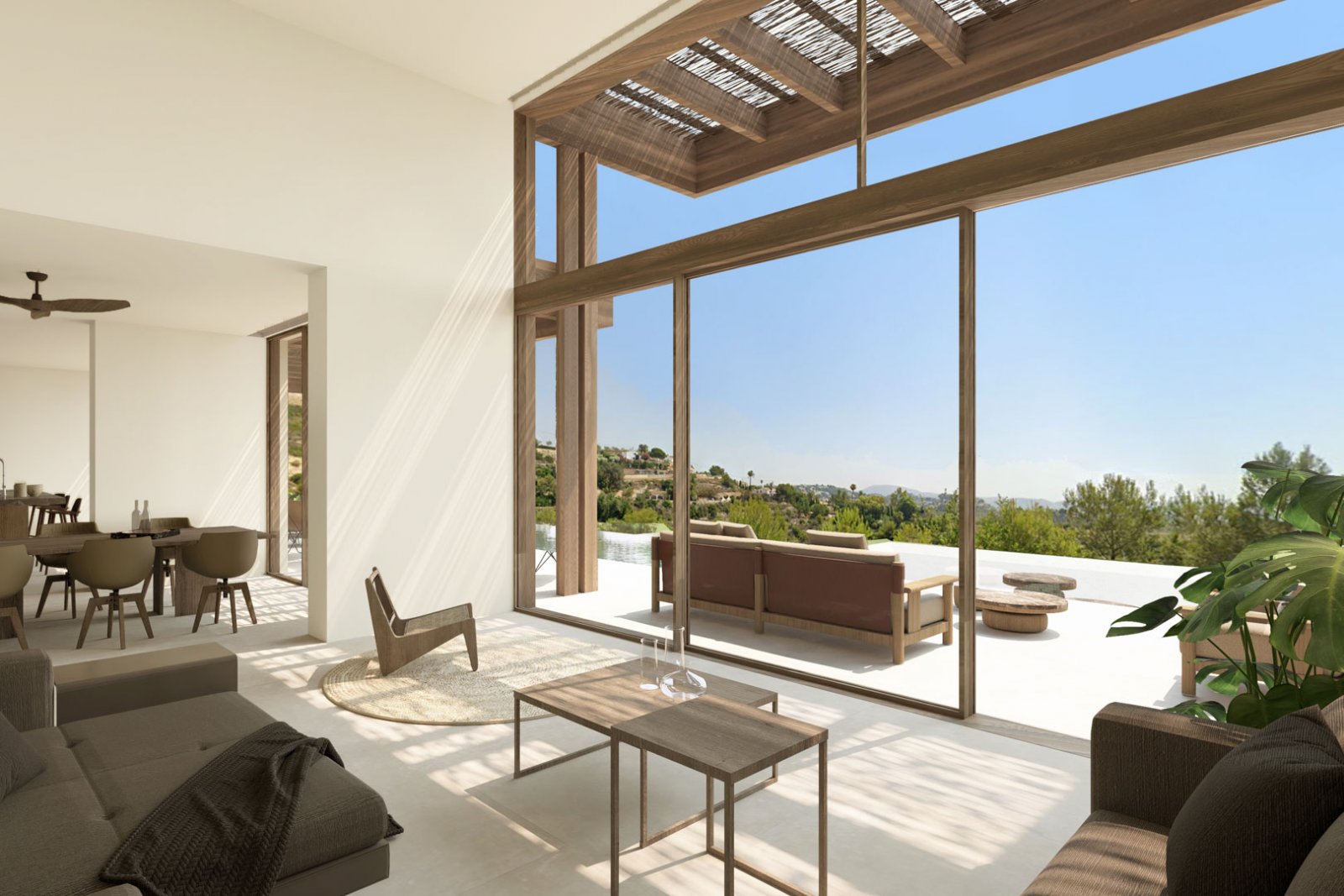 OFF6390BEN Schöne geräumige Neubauvilla mit Meerblick in Benissa zu verkaufen